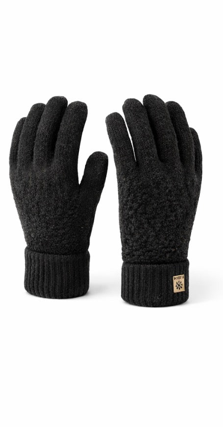 Gants Polaires Thermiques Noir – Ultra Chauds & Confort Hiver | Safe Winter